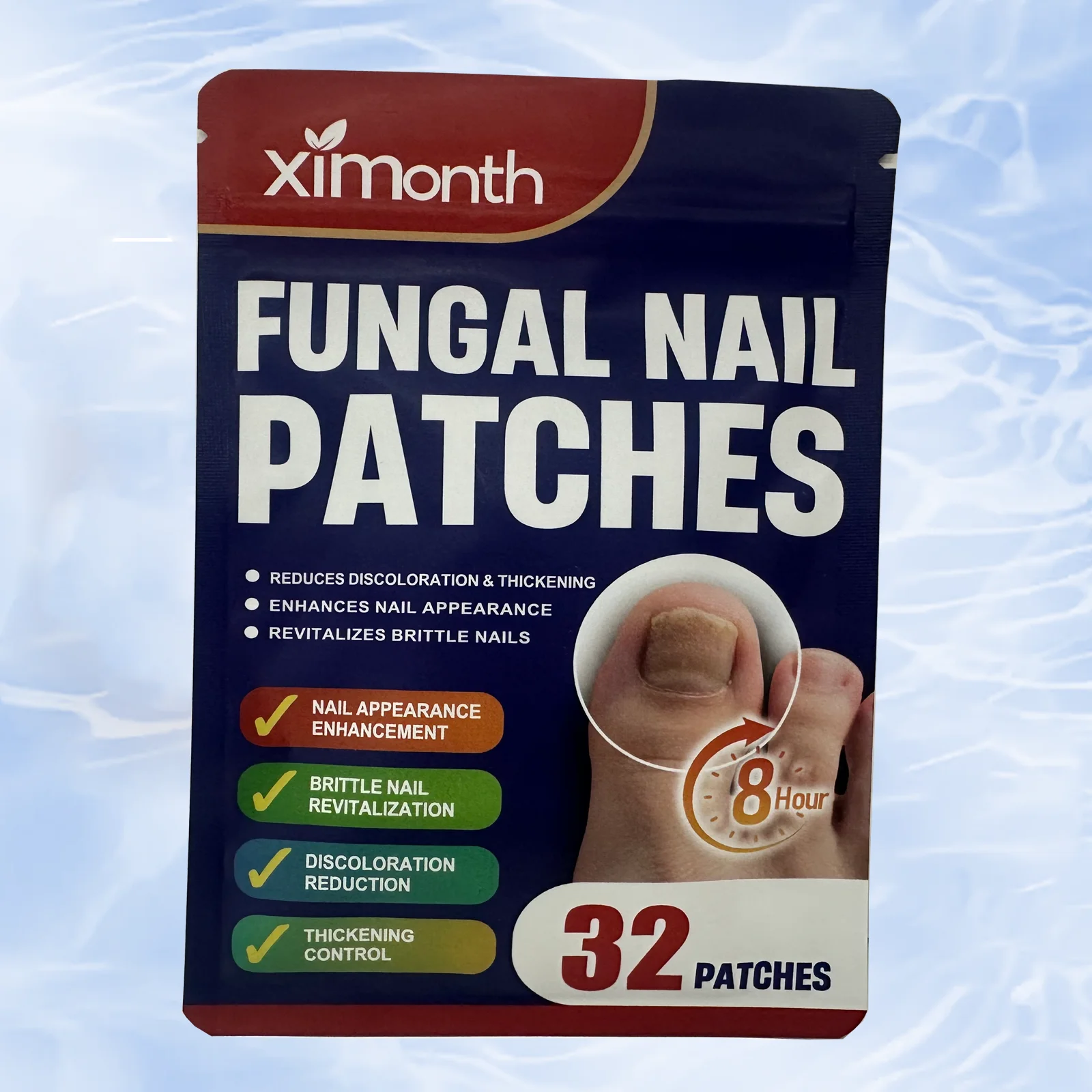 رقع معالجة الأظافر الفطرية، تعزز صحة الأظافر والمظهر الطبيعي، للأظافر السميكة والهشة.