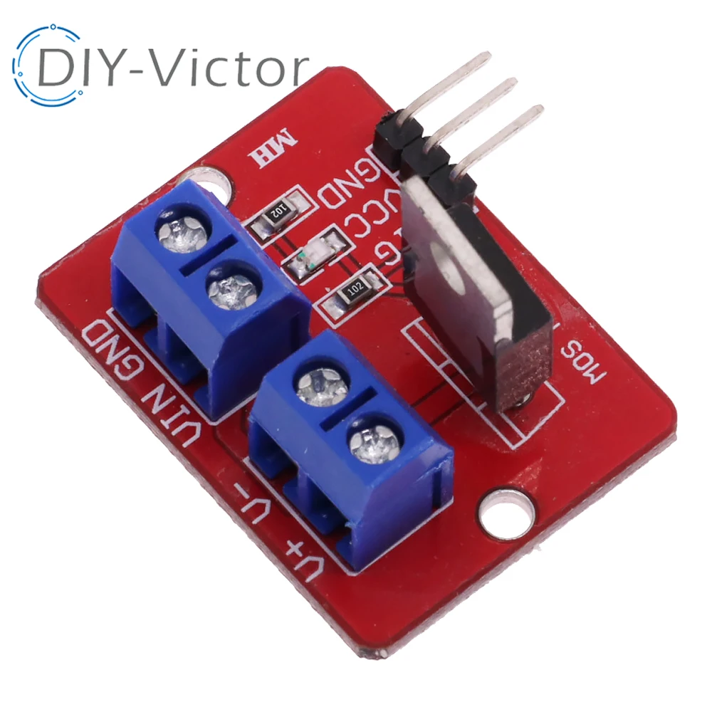 0-24V 3.3V 5V Top Mosfet Button PWM regulating IRF520 MOS Driver Module For Arduino MCU ARM Raspberry pi