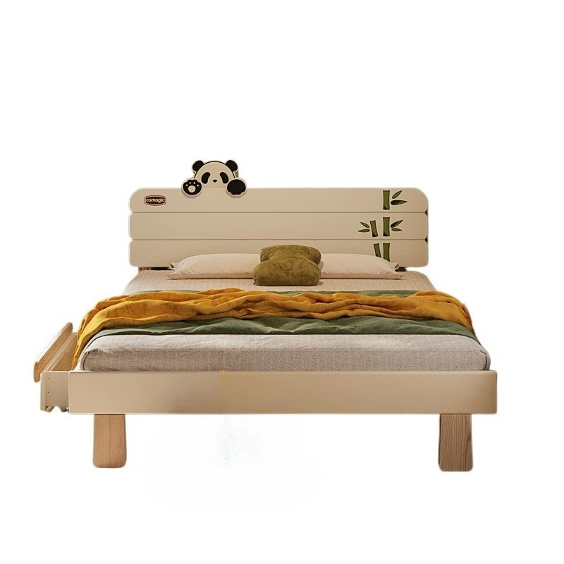 

Ash wood children's bed multi-functional three-gear adjustable all-solid wood small apartment single bed