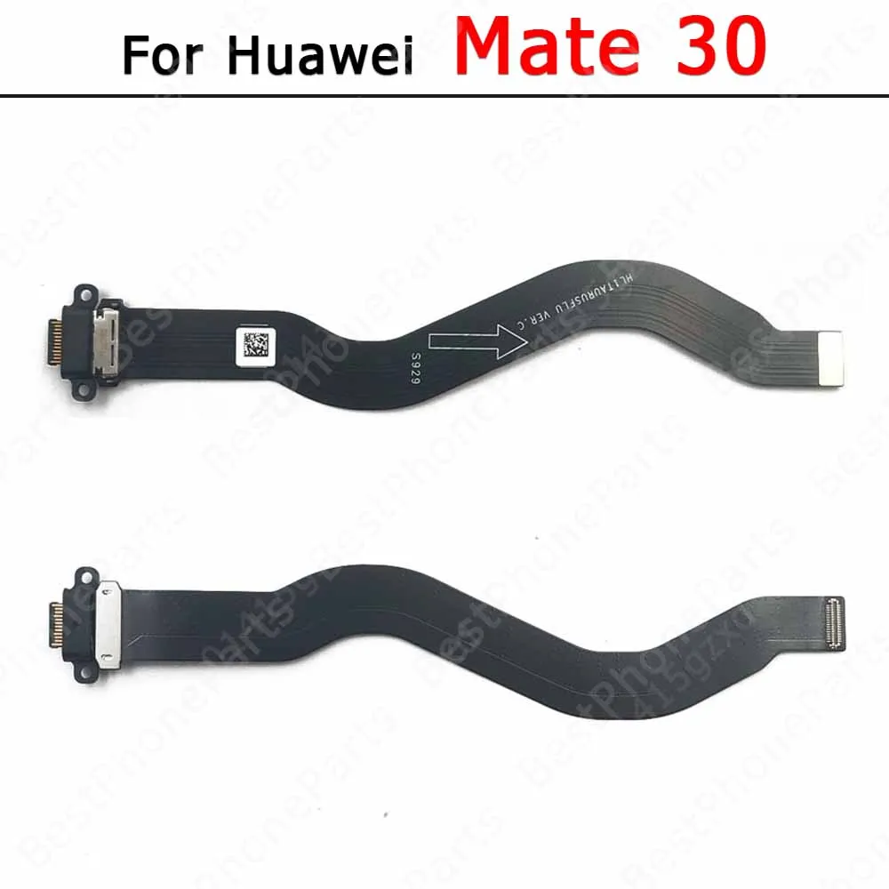 Charging Port For Huawei Mate 10 Lite 20 X 30 40 Pro 8 9 Charge Board Pcb Dock Usb Connector Flex Cable Plate With Mic