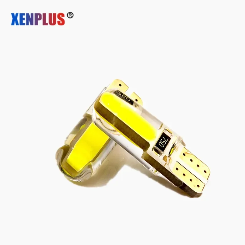 Xenplus T10 W5W LED car interior light signal lamp COB chip 12V 194 501 bulb Auto Parking Bulb Turn Side White Blue Red yellow