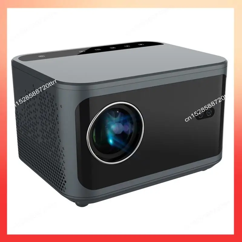 جهاز عرض ذكي ABNR 4K 1080P Ultra HD التركيز التلقائي Android 13 Wifi 6 مثالي للسينما المنزلية والخارجية بقابس أمريكي