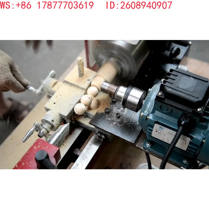 Micro machine tool for making round wooden beads