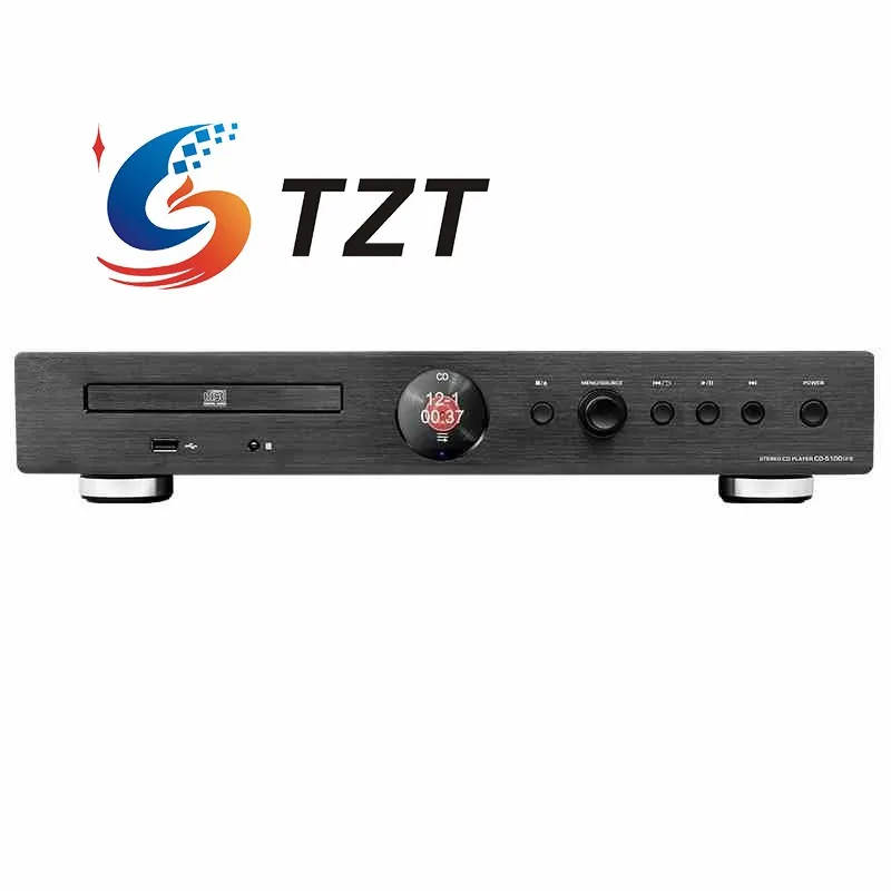 TZT Черный/Серебристый CD-S100 (23) Bluetooth USB-декодер DSD HiFi Цифровой CD-плеер MT1389L Сервосистема AK4493SEQ ЦАП