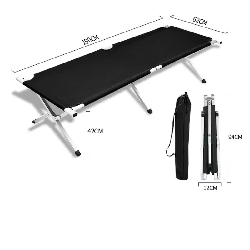 

Aluminium Camping Equipment Field Bed Adjustable Height Sleeping Cot Folding Camp Bed