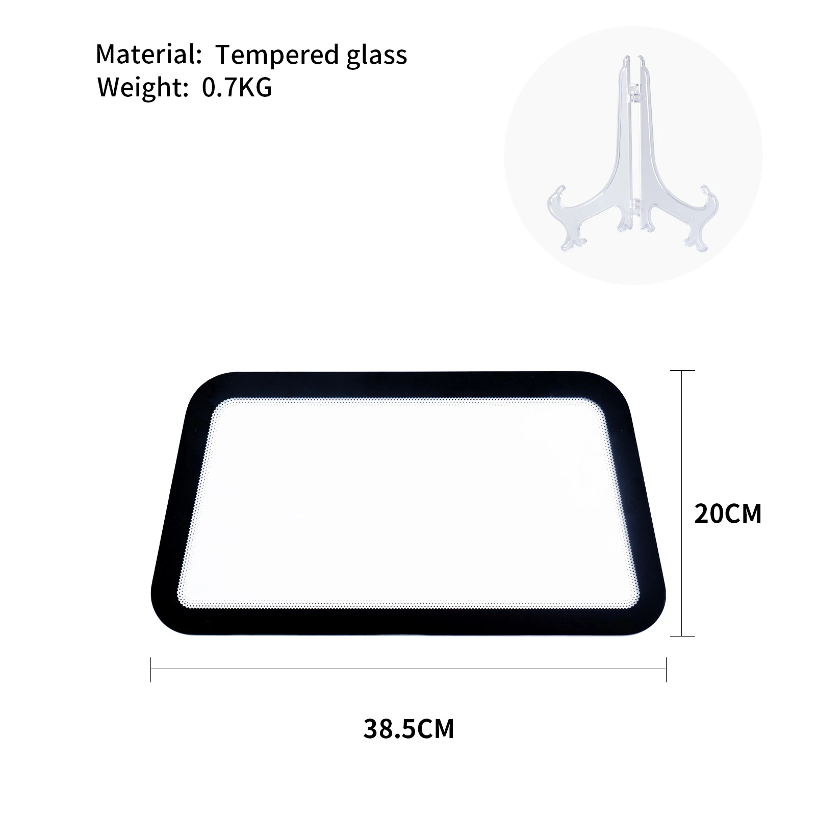 38.5cm Rear Windshield Model Car Window Tint Film Brand Image Show Tempered Glass Windshield Model