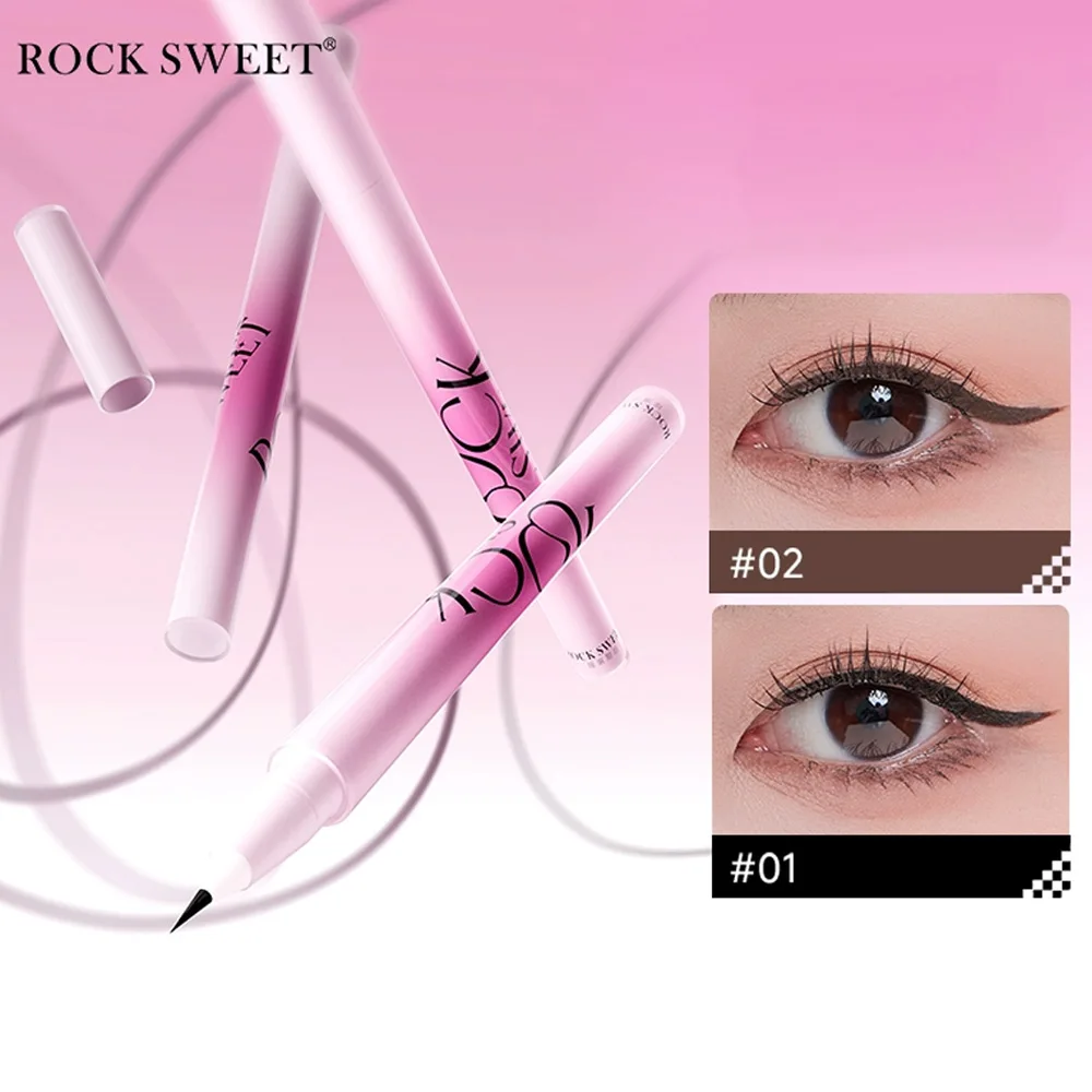 

Rock Sweet Smooth Liquid Eyeliner Ultra-fine Highly Pigmented Waterproof Smudge Resistant Lasting Liquid Eyeliner