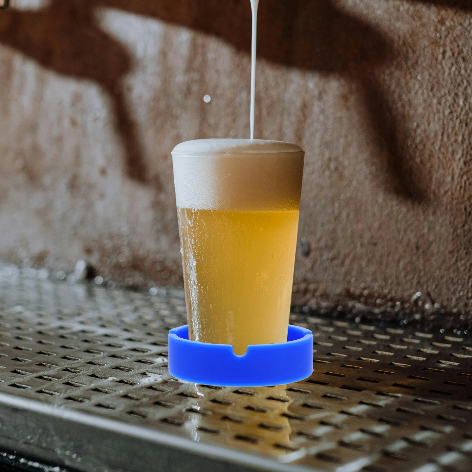 

1pc Silicone Pad Reusable Non-Slip Bottle Mat For Beer Coasters Kitchen Home Party Red Cushion Glass Bottle Cushion