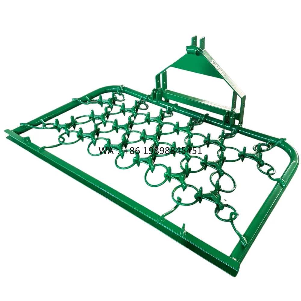 Steel Framed Chain Harrows Drag Harrow for Horse Arena 3 Point Tractor Attachments and Implements Heavy Duty