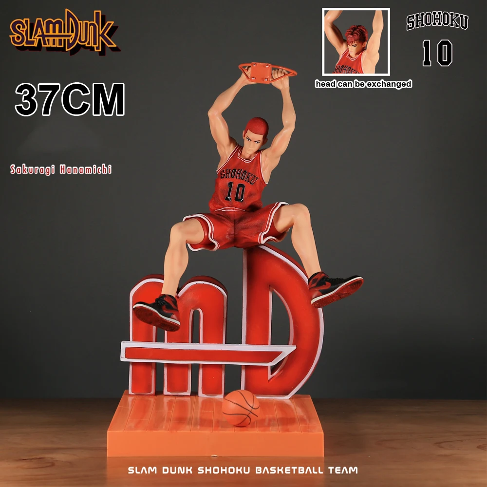 Anime Slam Dunk GK Kaede Rukawa Sakuragi Hanamichi Hisashi Mitsui Ryota Miyagi Takenori Akagi Action Figures 30CM PVC Model Toy