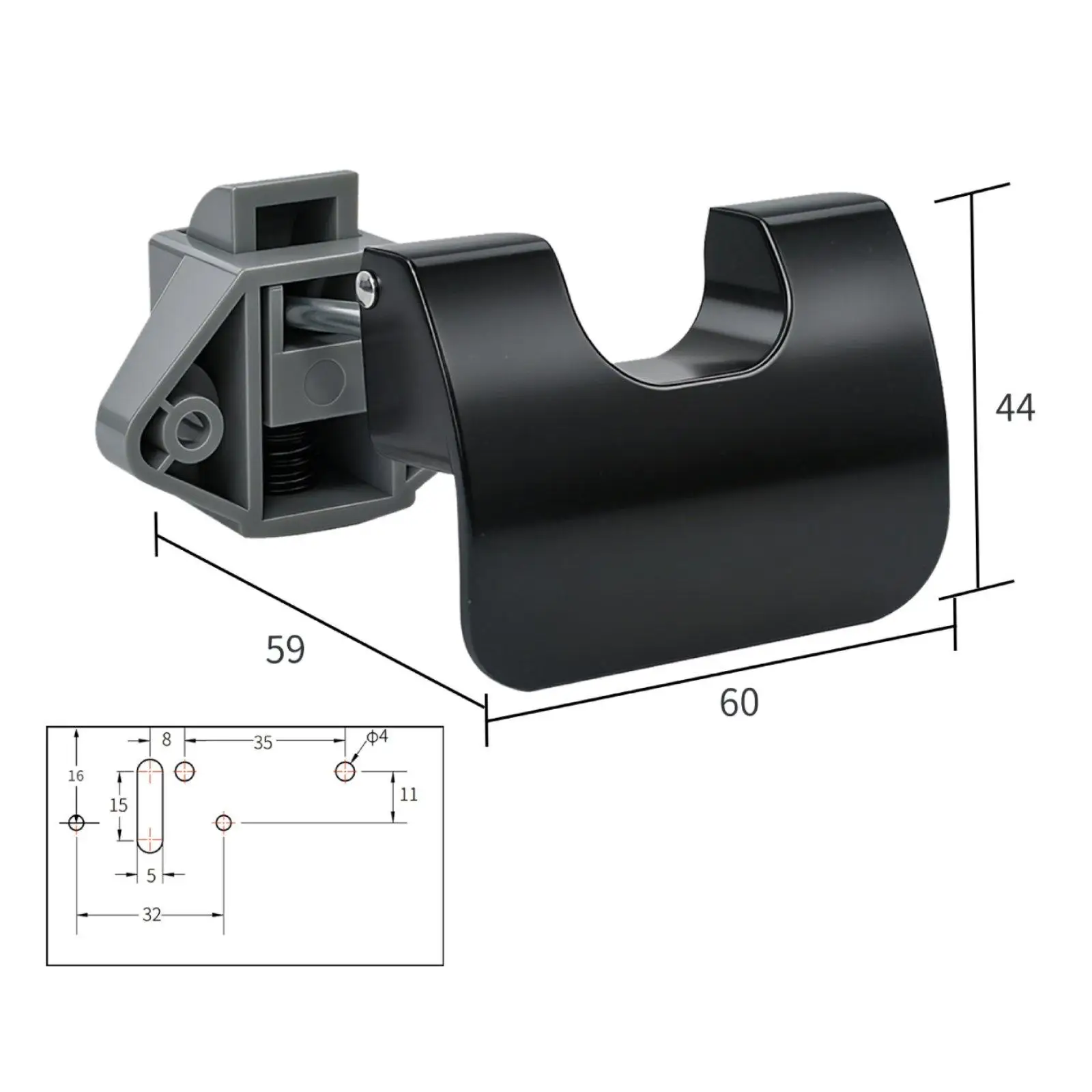 RV Handle Lock Innovative Design Cabinet Lock Heavy Duty Push Knob Replacement for Trailer Furniture