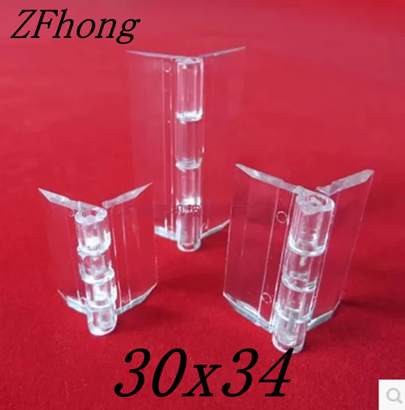 100PCS Acrylic  30x34mm , perspex Transparent Hinge , Plexiglass Hinge , organic glass hinge  ,furniture accessory