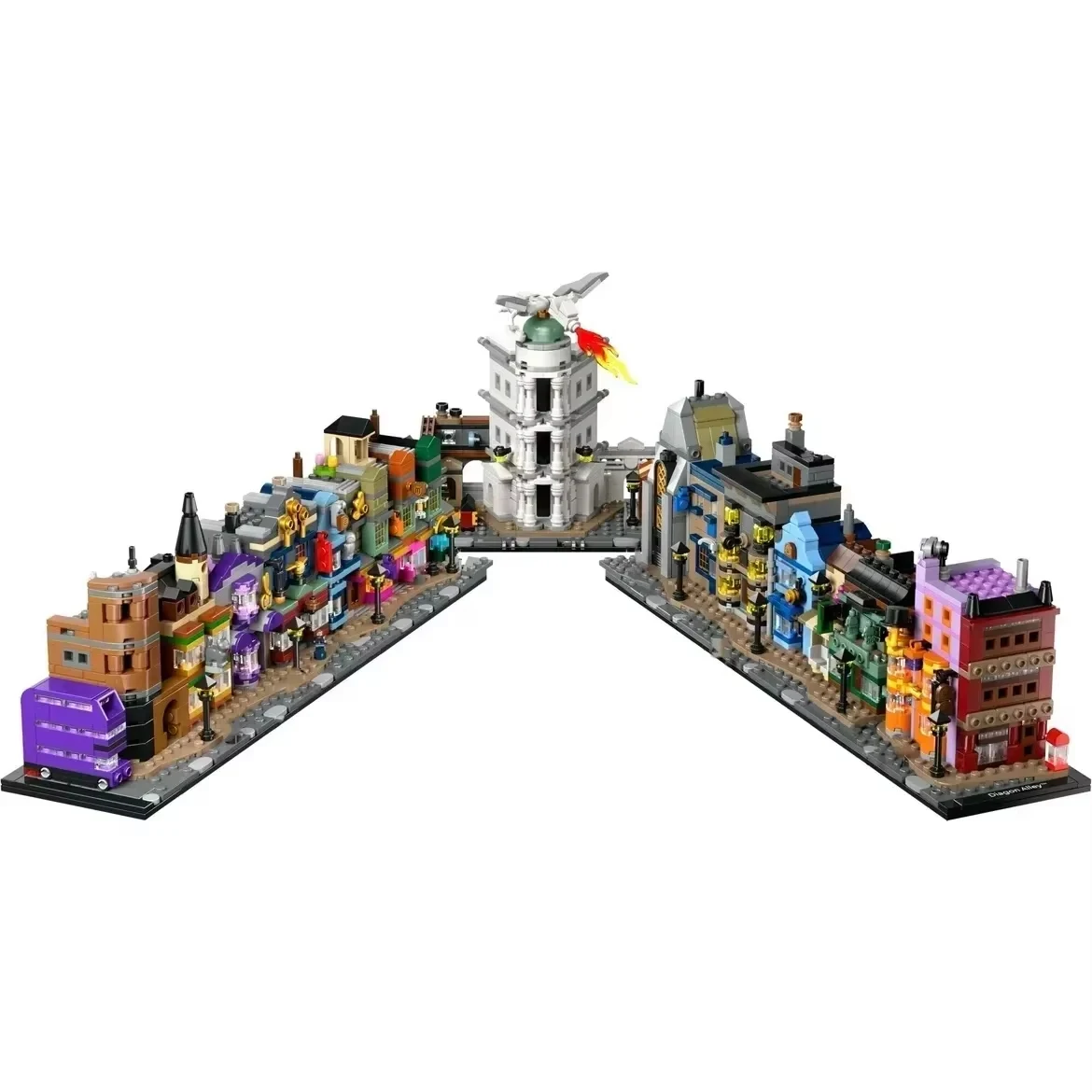 

Building blocks street view architecture alley corner shop creative brick landmark toys children adult holiday party gifts