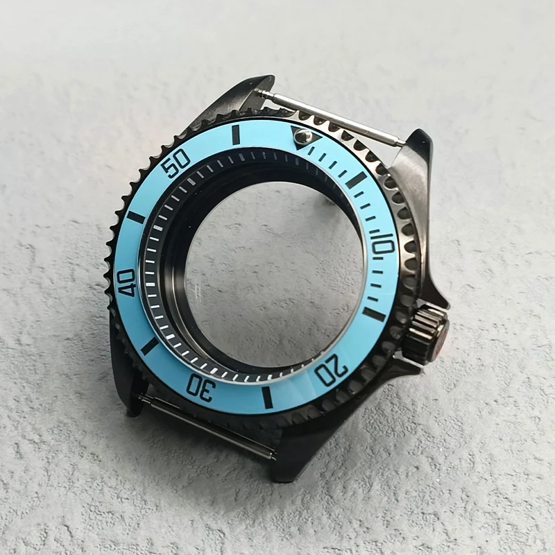 

SKX007 Watch Cases Transparent Back Cover Fits for NH35 NH36 7S26 4R Movement Dome Sapphire Glass Fashion Bezel Insert Men Case