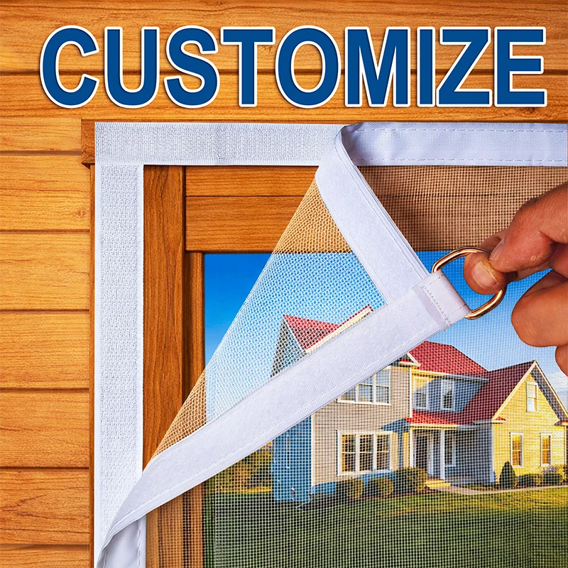 DTGJ Window Mosquito Net Custom Size anti-mosquito Insect Mesh Tulle Invisible Black white gray Fiberglass Mosquitoes and Flies
