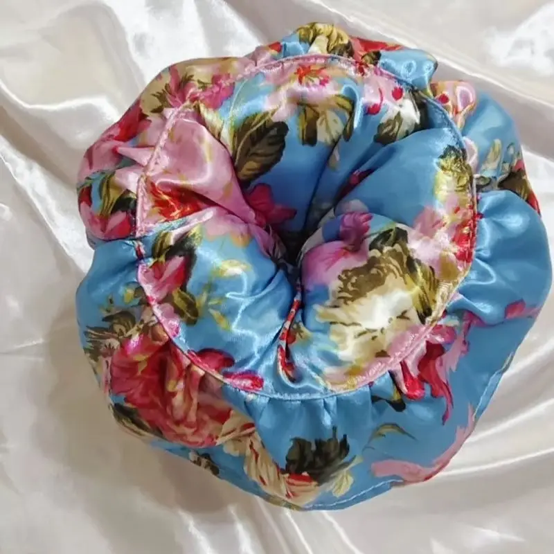 Simulated Silk Printing Male Pocket Underwear Silky Touch Ruffles Fill Cotton Fluffy Tube Male G-string Sheath Lingerie Handmade
