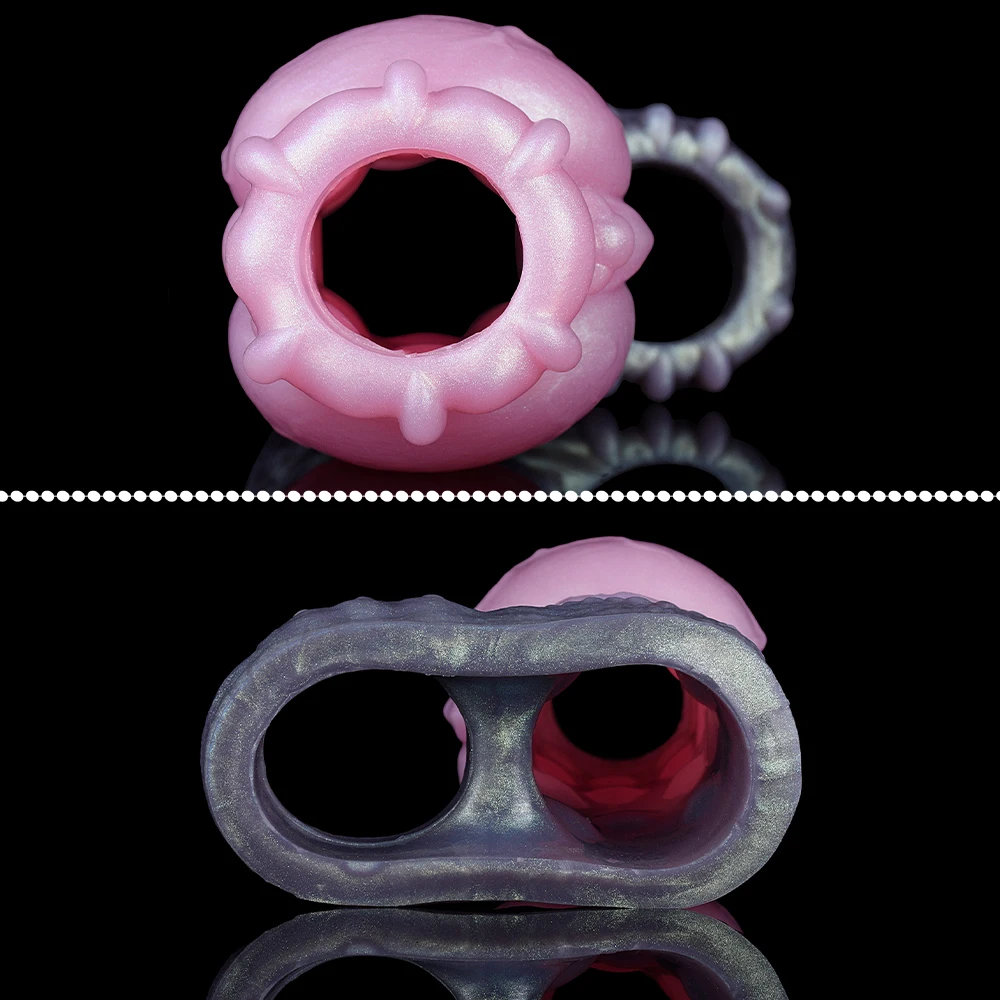 YOCY Penis Enlargement Sleeve Cock Ring Delay Ejaculation Penis Extender Sleeve Lock Ring Sex Toys for Penis Training Adult Toys