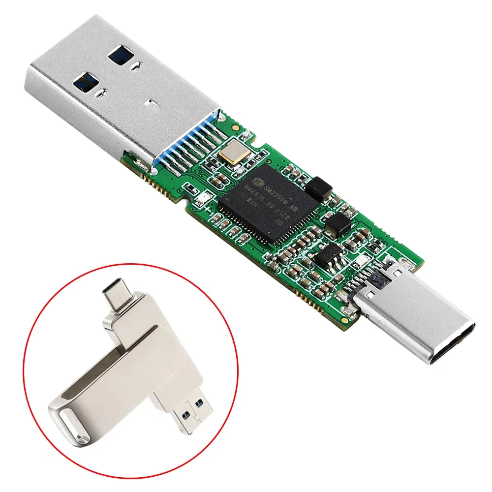 SMI3350 USB Controller Board Modules Interface DIY USB Flash Drive Dual Port UFS BGA153 PCB Main Controller TYPE-C