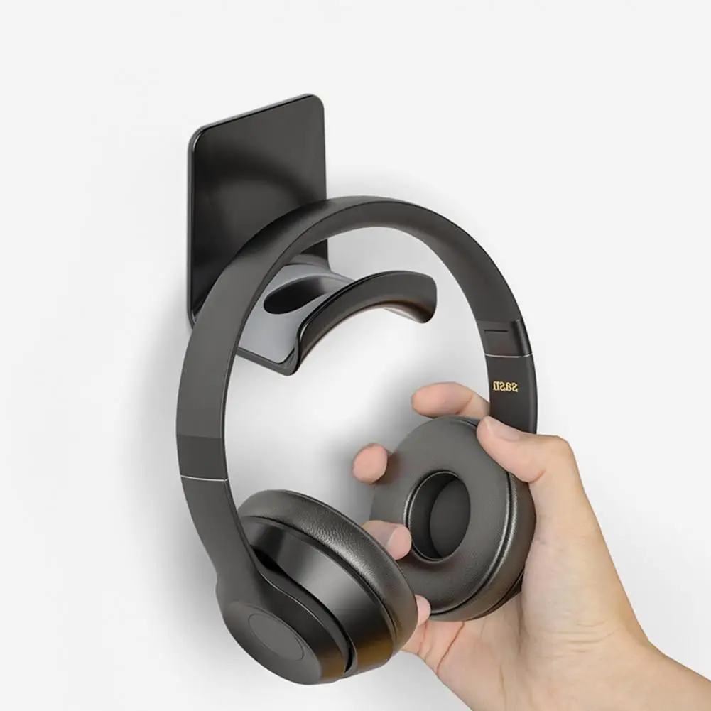 Universal Plastic Wall Mount Headphone Hanger, Stand Under Desk, Rack Adesivo, Suporte para Gaming Earphone Bracket