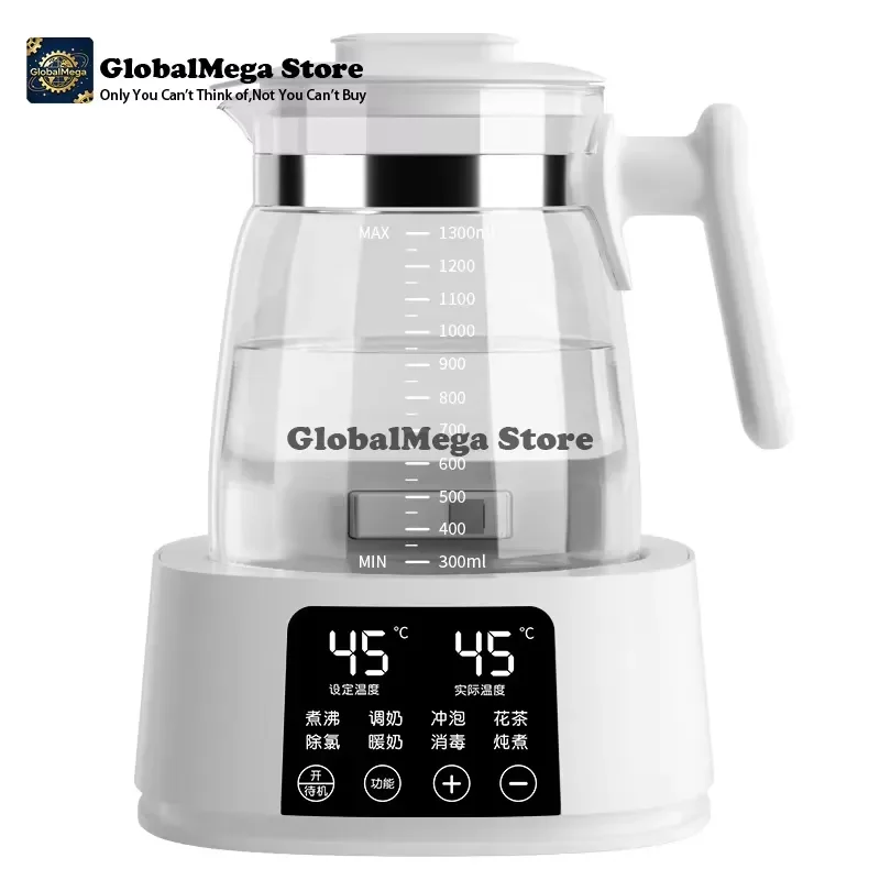 2026 Latest Automatic Milk Maker Full Glass Baby Bottle Warmer with Precise Temperature Control Fast Heating Health Kettle