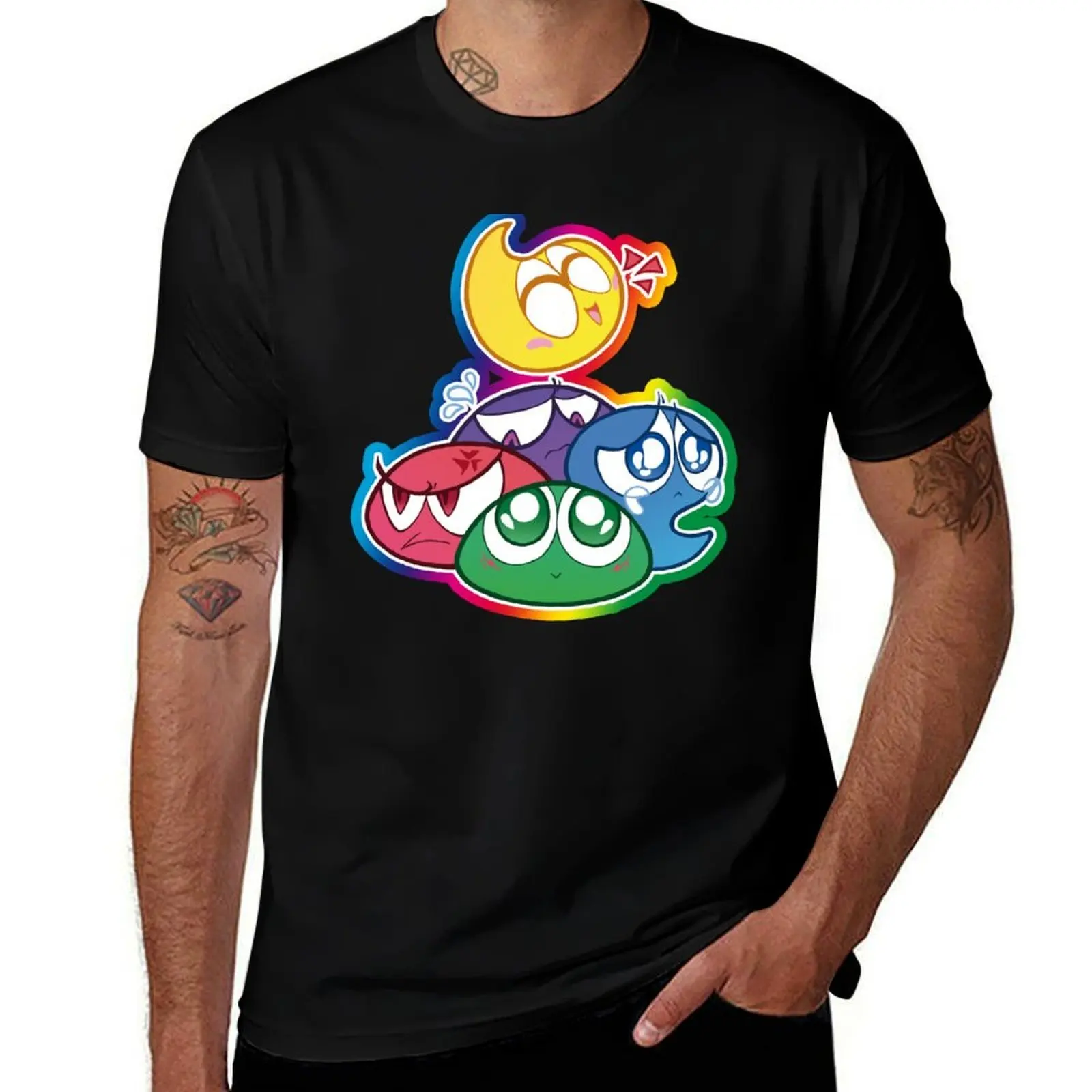 

Puyo Pop! T-Shirt Regular Fit Plain Tee Shirt