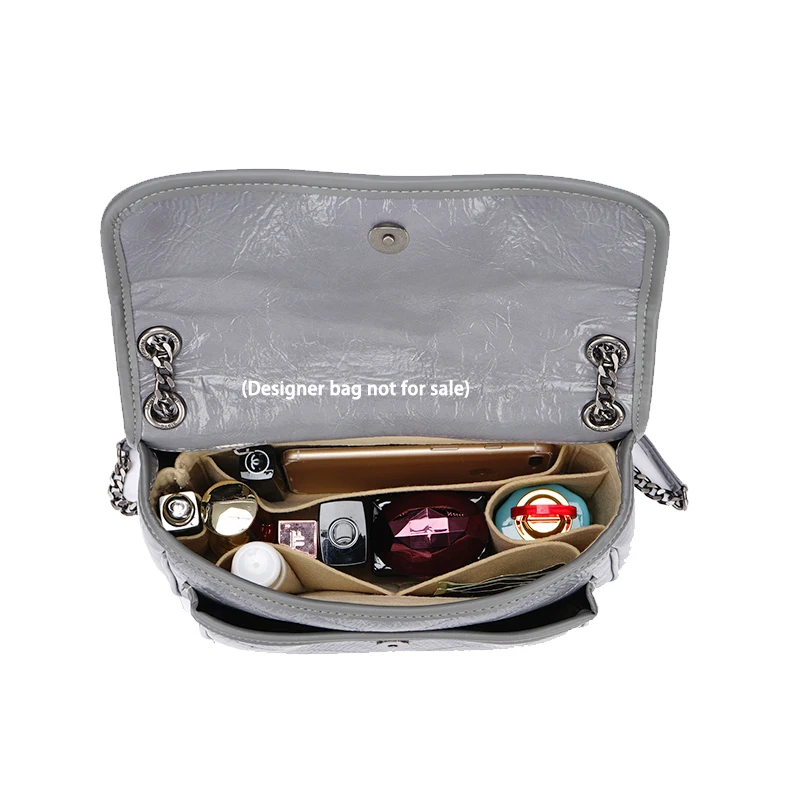 Bag Insert Organizer for NIKI 22 28 32 MONOGRAM Designer Sholder Bag,Gabrielle Bag Inner Liner Organization