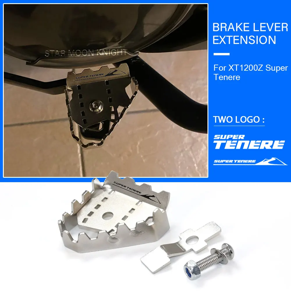 

Moto Brake Lever Extension For YAMAHA XT 1200 Z Super Tenere XT1200Z XTZ1200 Enlarge Extender Pedal Step Tip Plate Accessories