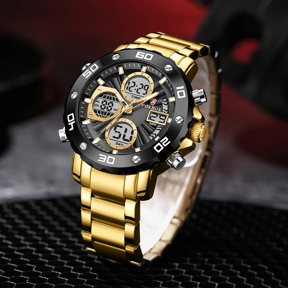 LIGE Watches For Men Luxury Brand Sport Quartz Wristwatch Waterproof Military Digital Clock Steel Men Watch Relogio Masculino