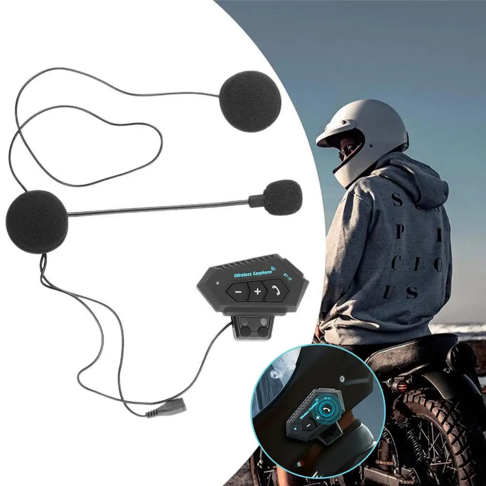 

Мотоциклетный шлем, Bluetooth-гарнитура, беспроводной интерком, плеер, звонки, подключение BT, наушники, расстояние, музыка громкой связи с 20 м M8U4