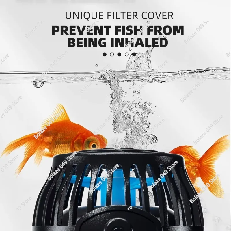 

SOW-3N Series DC 12v Aquarium Sine Wave Generator Pump 2-6W Adjustable Fish Tank Wave Generator with Controller Ultra Quiet