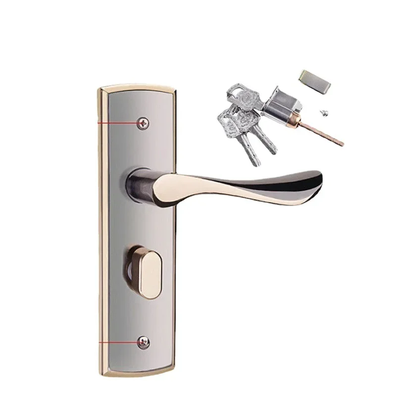 2023 New Bedroom Single Tongue Door Lock Distance to Indoor Room Handle Lock