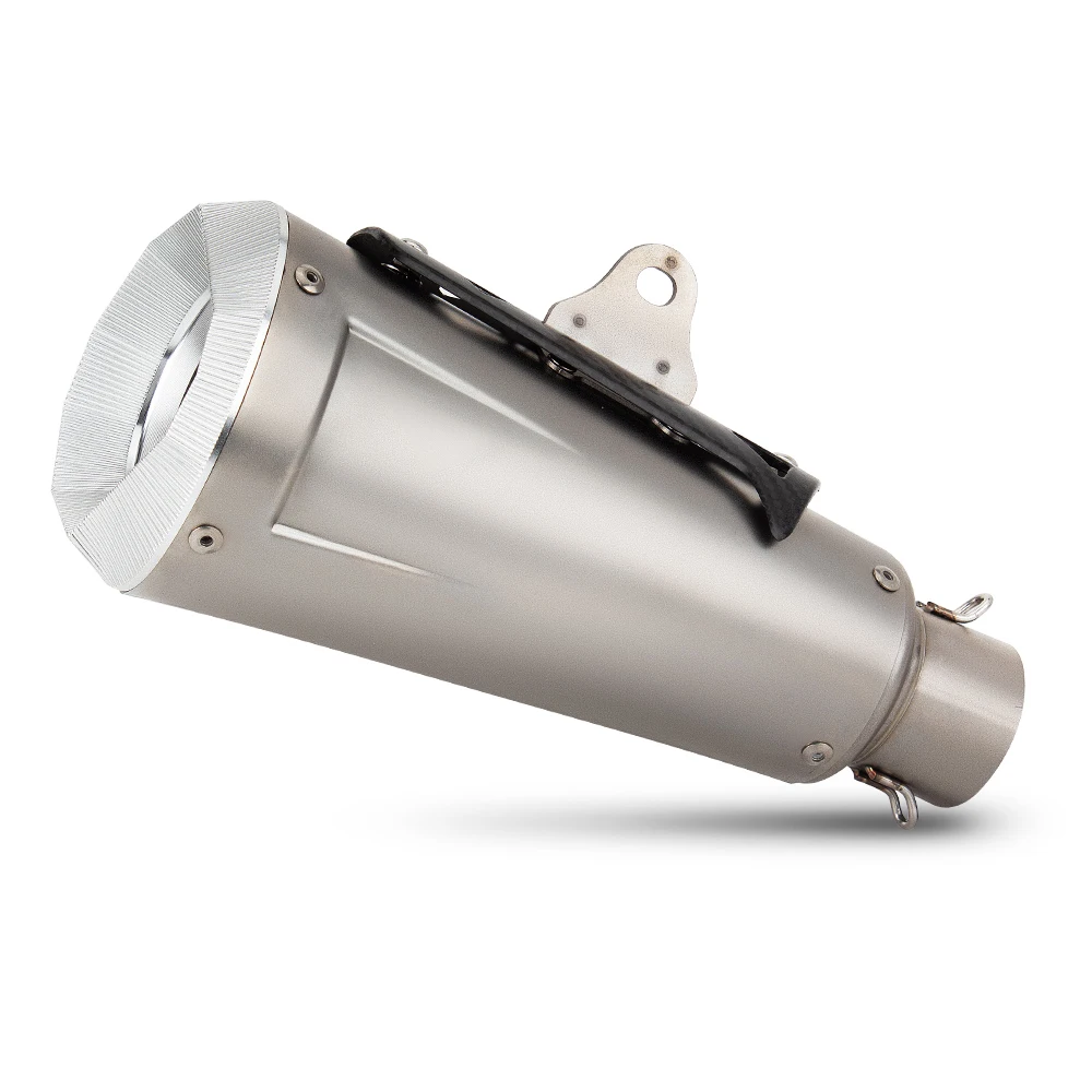 SXLL العالمي 51 مللي متر دراجة نارية العادم الهروب دراجة نارية غطاء من ألياف الكربون مع DB القاتل ل RC390 MT07 R15 GSXR600 CBR400R Z4 #1