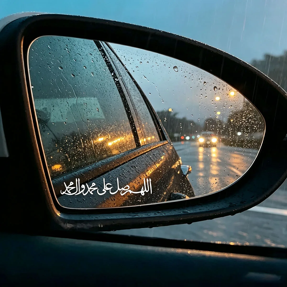 Blessings Upon Muhammad Car Decal, Arabic Calligraphy Islamic Sticker for Car SUV Truck Window Decor