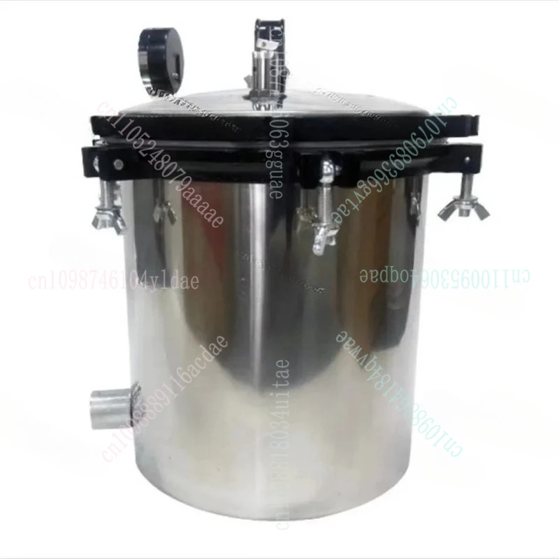 الأوتوكلاف المحمولة المصنوعة من الفولاذ المقاوم للصدأ معدات التعقيم الصناعية معقم الطعام المختبري