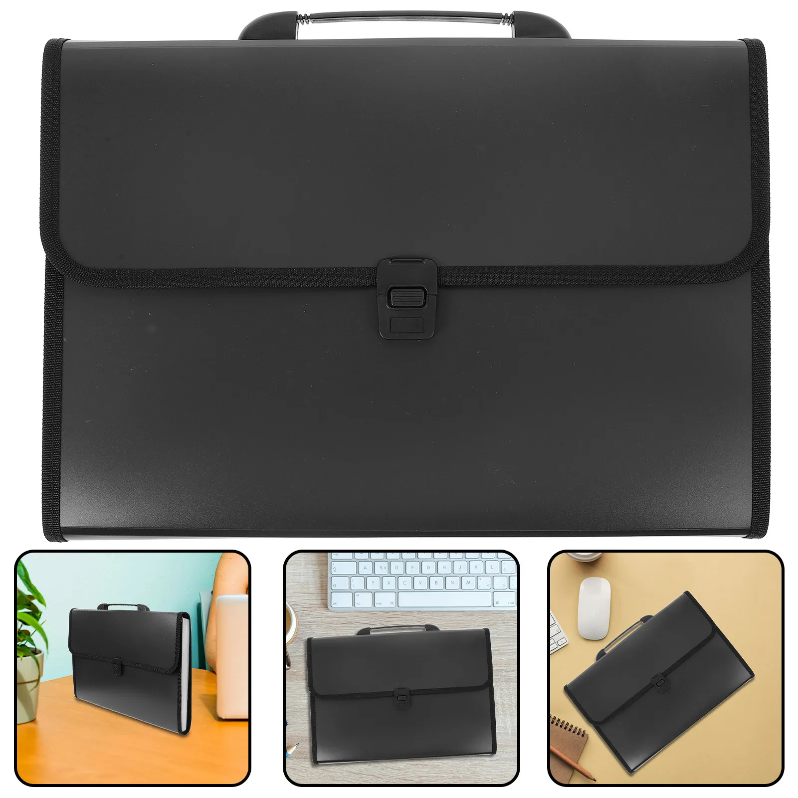 Premium ABS Accordion File Organizer Large Capacity Multi-Layer Document Holder Portable Paper File Folder for Office School