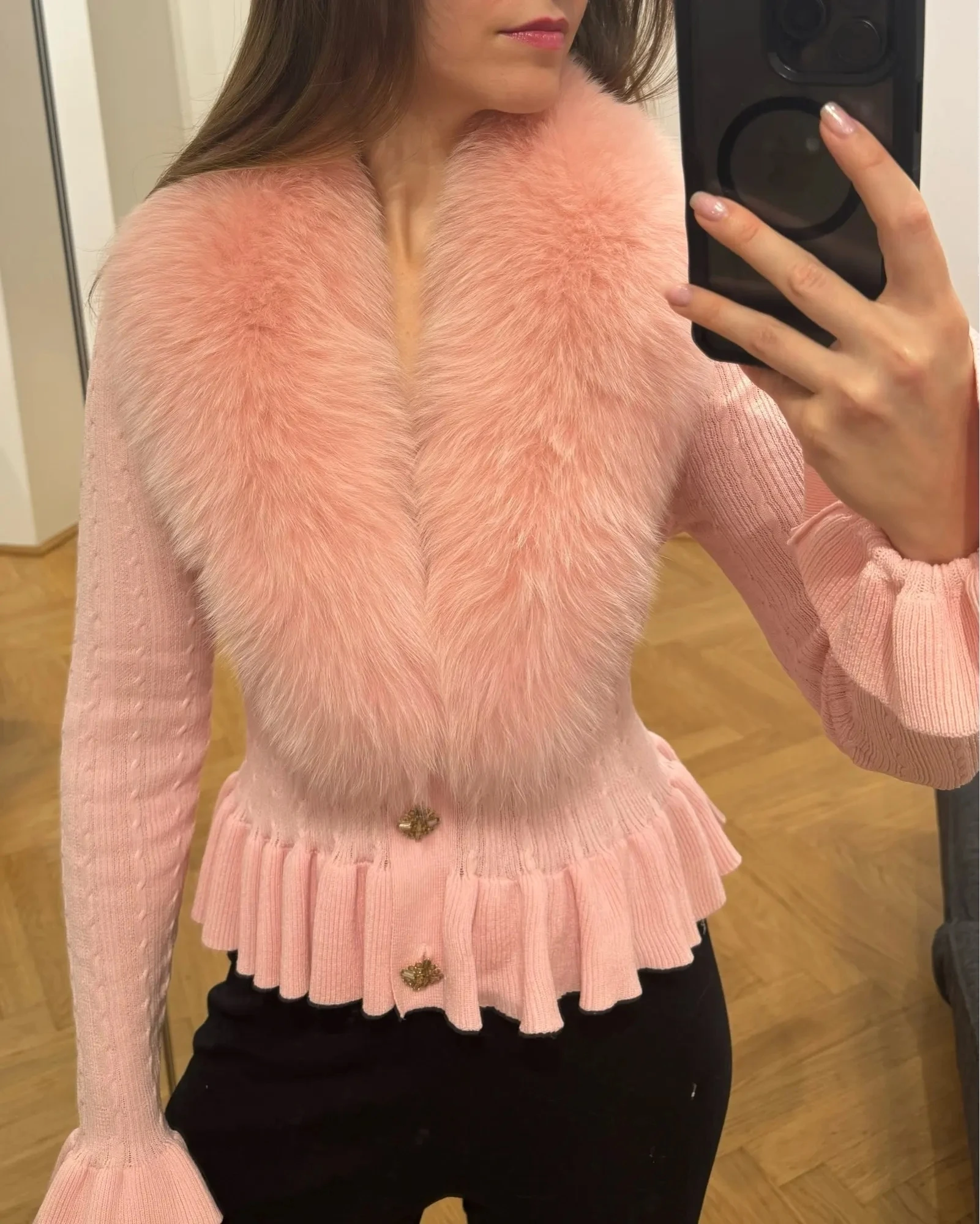 

Зимний воротник из натурального лисьего меха, 100% натуральный розовый шарф, шарфы для женщин, большой размер, утеплитель для шеи, роскошная меховая шаль для женщин