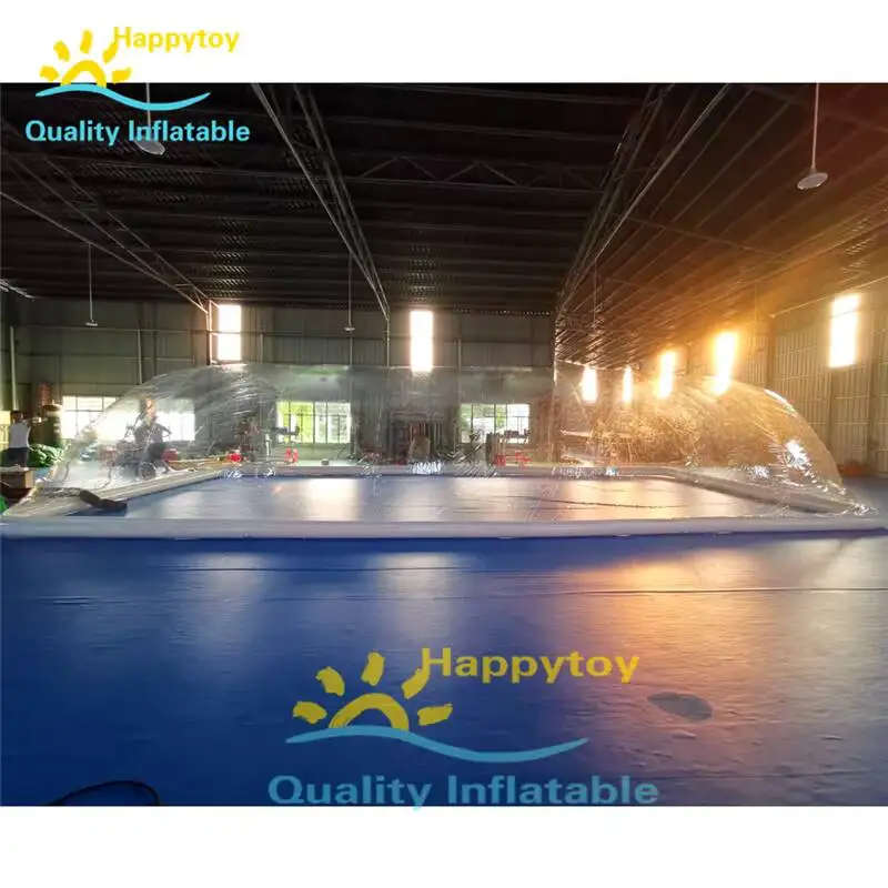 高品質インフレータブルプールドームフロート屋外スイミングプールクリアカバーテント（送風機付き）