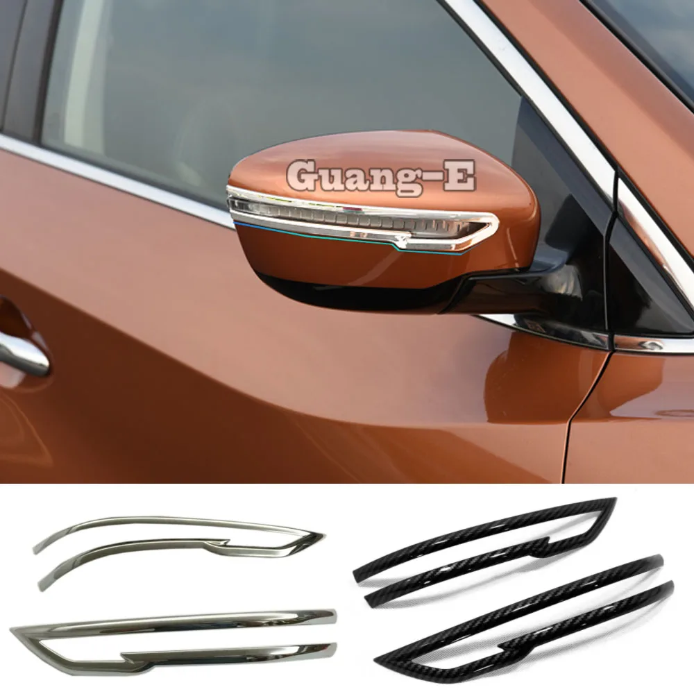 أفضل لنيسان مورانو 2015 2016 2017 2018 سيارة عصا الرؤية الخلفية الخلفية الزجاج مرآة المطر الحاجب درع الشمس قناع الظل البلاستيك 2 قطعة #1