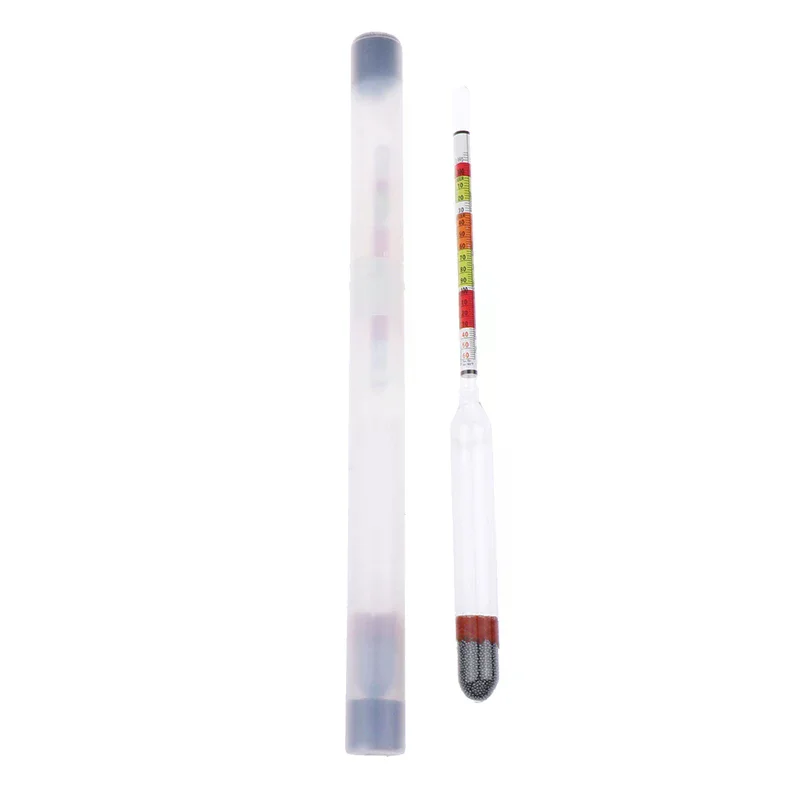 Triple Scale Hydrometer Home Brew Wine Beer Cider Alcohol Testing 3 Sugar Meter Gravity ABV Tester No Break Precise Read
