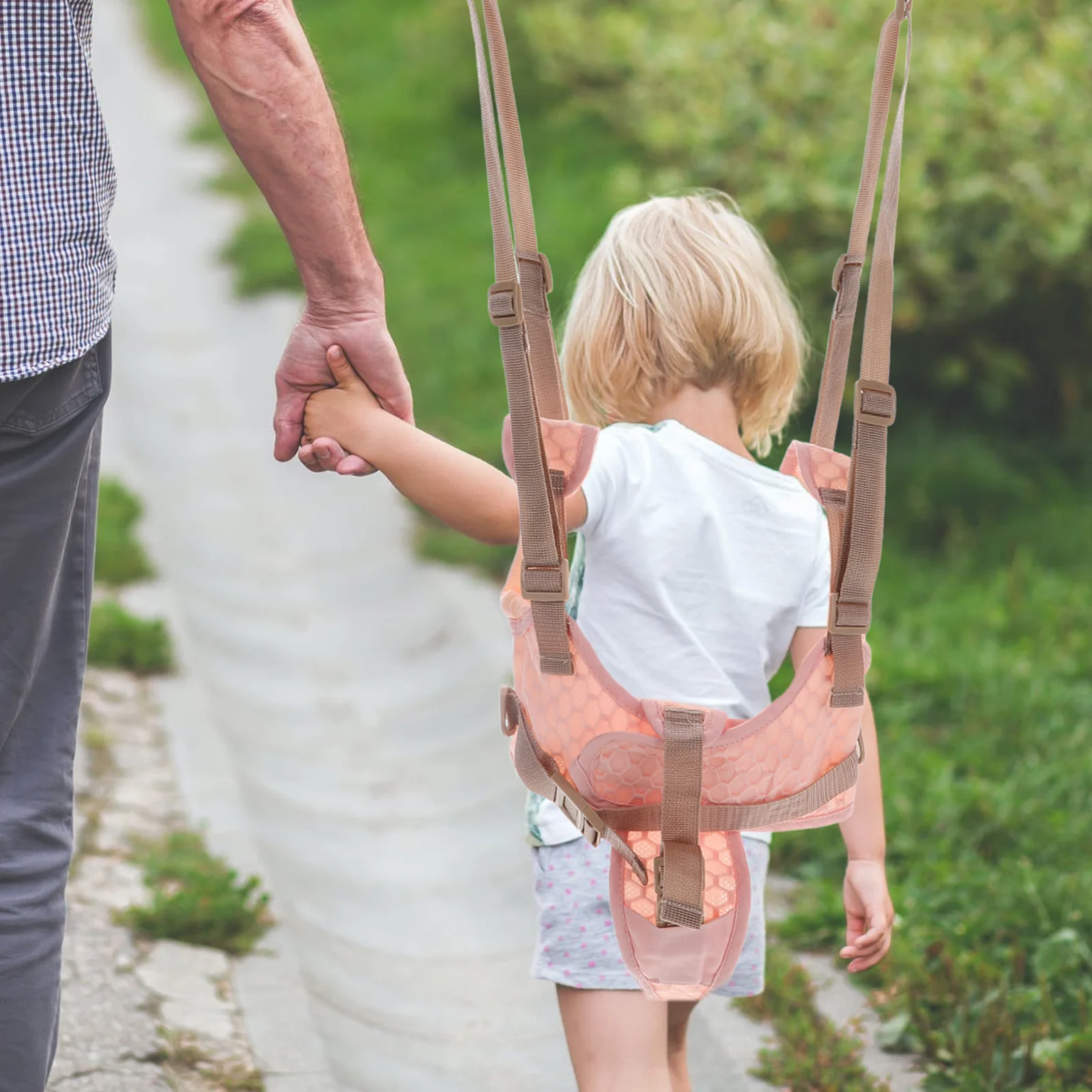 Arnês para caminhada de bebês, ajustável, confortável, design ergonômico, garantia de segurança, corda para caminhada de crianças pequenas, suporte para caminhada