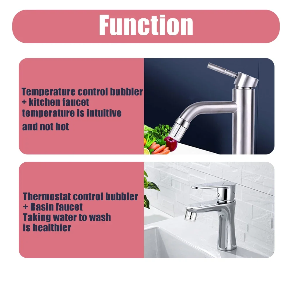 LED Water Faucet Stream Light, Shower Tap, Cabeça do bocal, Sensor de temperatura, 7 cores, apto para cozinha, banheiro, chuveiro