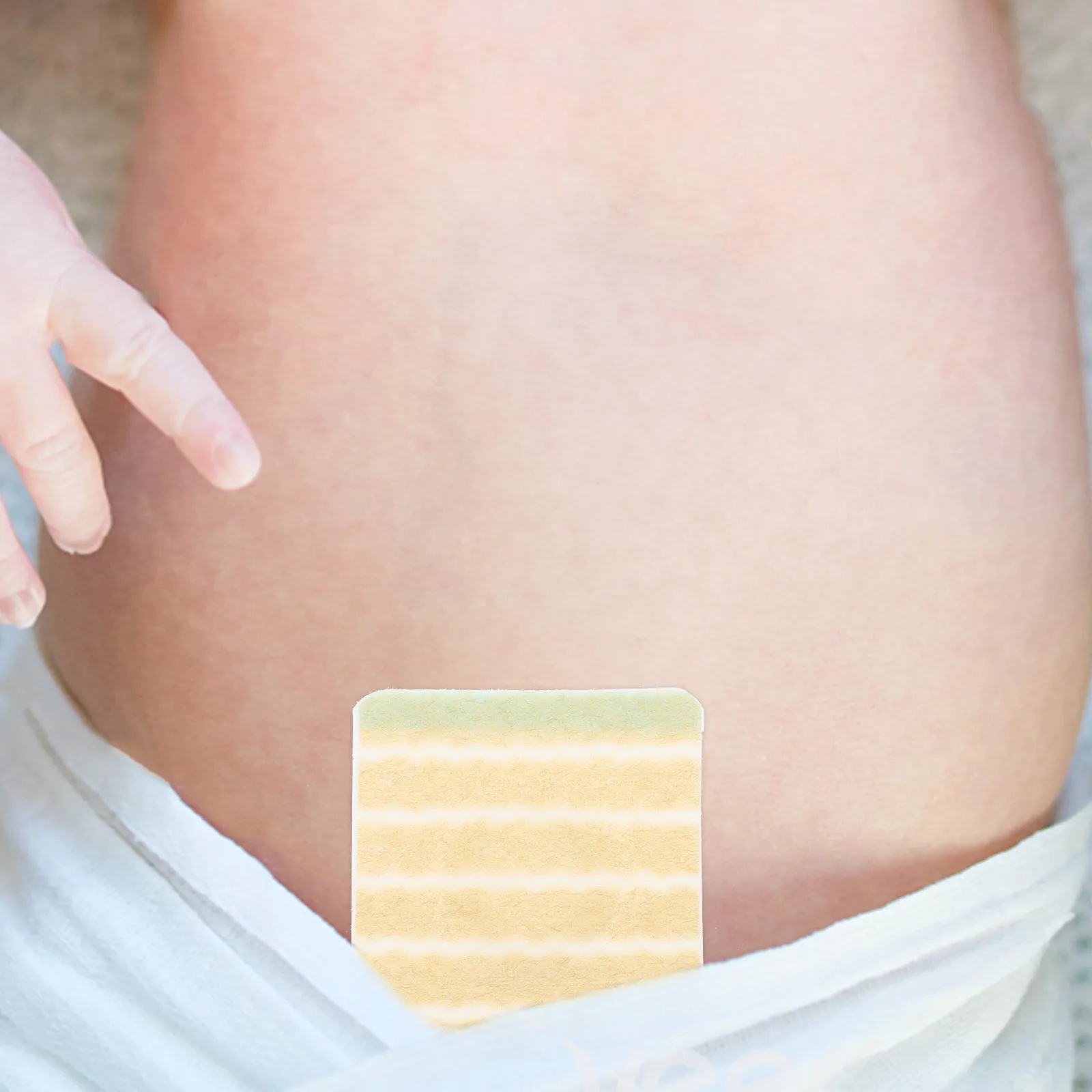 

10Pcs Breathable Waterproof Belly Button Stickers Baby Navel Protection Non Woven Fabric Infant Healing Patch Navel Sticker