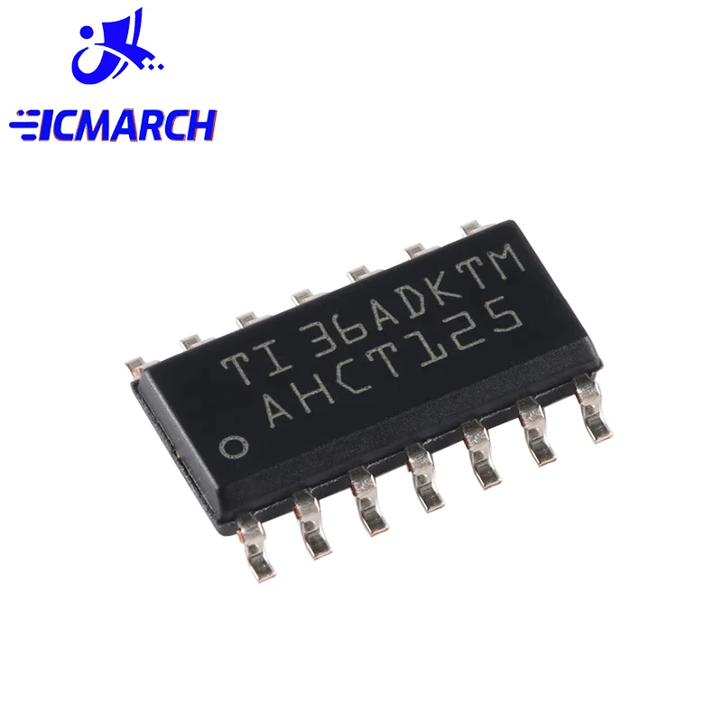 5/10PCS 74AHCT125 AHCT125 SN74AHCT125 SN74AHCT125DR SOIC-14 Quad Bus Buffer Gate New Good Quality