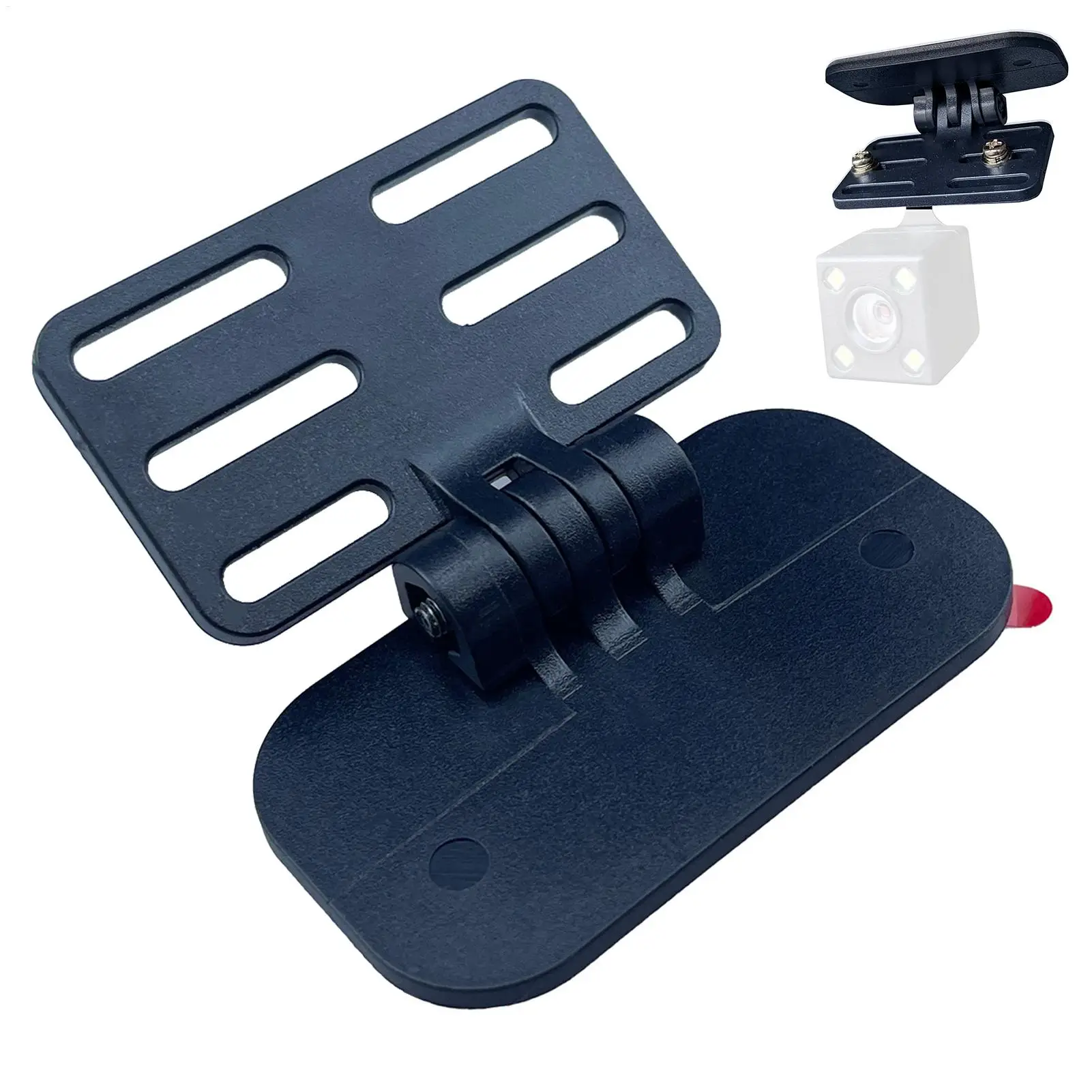 Universal Rear Camera Mount: ABS Windshield Bracket adjustable Stick Angle paste-on Fits Most Cams Stable for vehicle SUV  truck