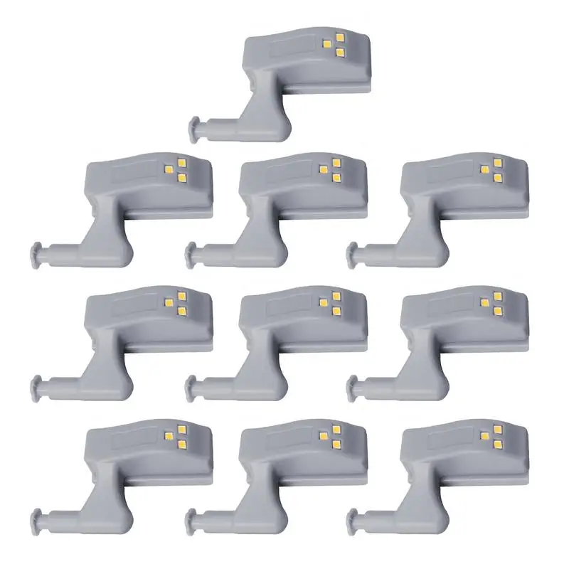 Hinge LED Light 10PCS Hinge Sensor Lights With LED Beads Cupboard Hinge LED Night Lights Bright LED Light For Living Room