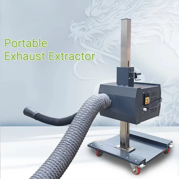 Portable car exhaust purifier car repair garage solution