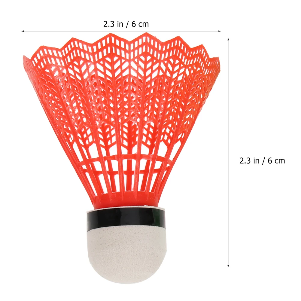 

24Pcs Colorful Plastic Badminton Durable Shuttlecocks for Fitness Training Entertainment Outdoors Families Badminton Plastic