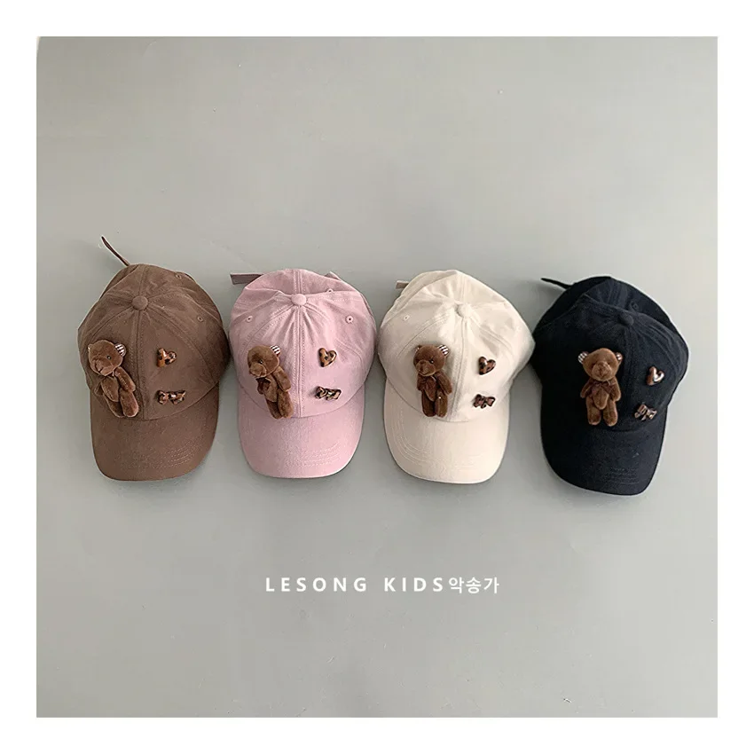 

Cute Bear Kids Baseball Caps Kids Hats Summer Kids Sun Protection Baseball Cap Children's Outdoor Sun Protection Hat