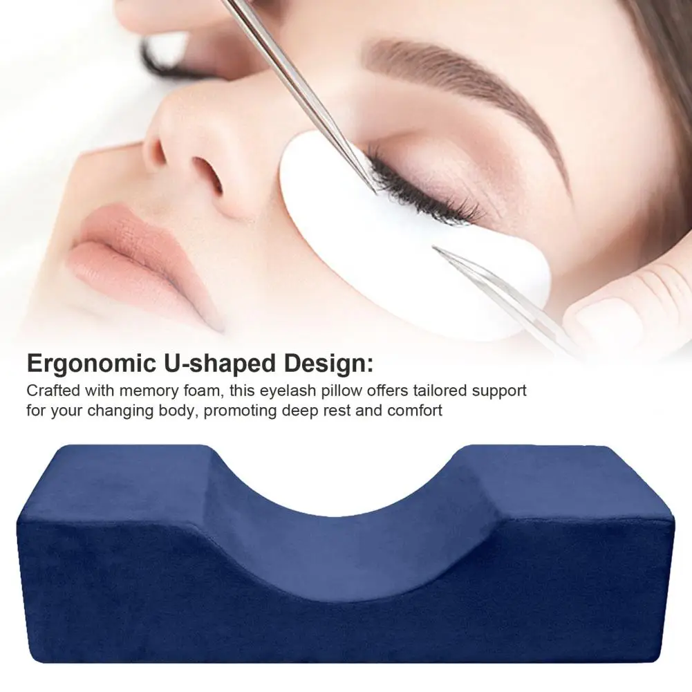 Easy Maintenance Pillow Ergonomic U-shaped Eyelash Extension Pillow with Memory Cotton Fabric for Neck for Ultimate for Eyelash