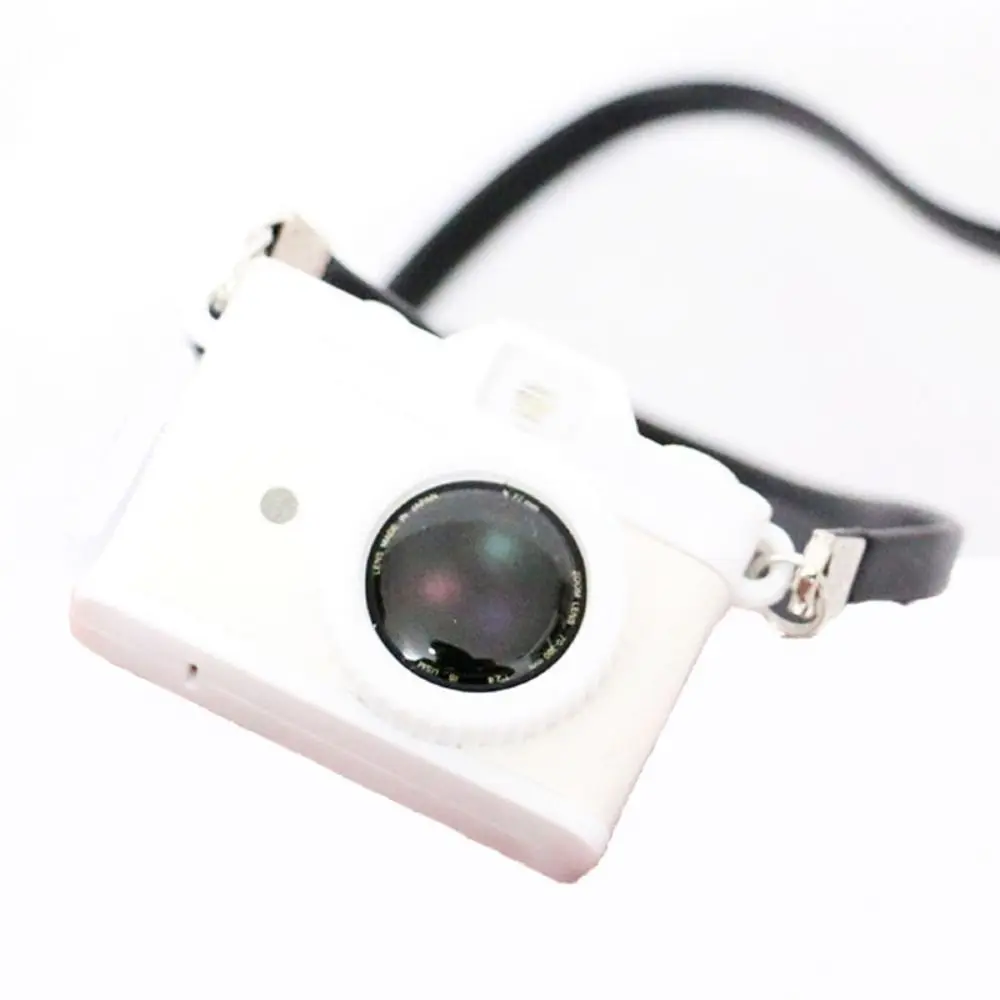 

Gift 1/6 1/12 Scale Dolls Camera Plastic Multicolor Dollhouse Camera Toys Shutter and Flash Miniature Camera